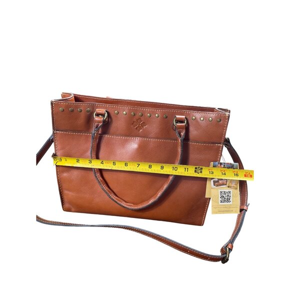 Patricia Nash Womens Brown Italian Leather Handbag Shoulder SKU 8565 - Picture 4 of 16